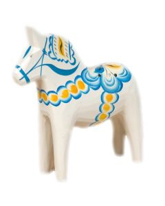 Dalahäst Vit Liten