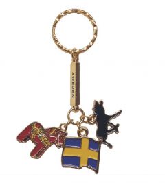 Nyckelring Sverige Flagga Älg Dalahäst